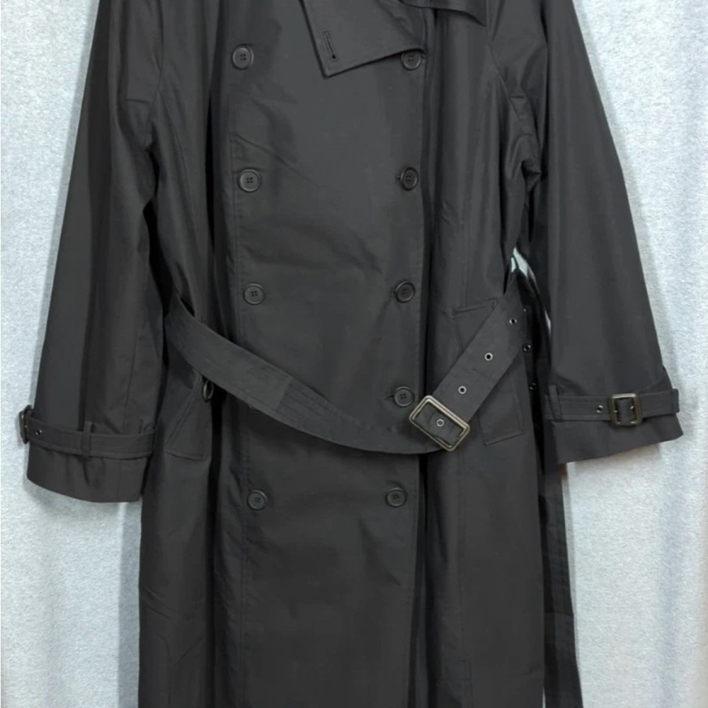 Universal Standard Black Trench Coat XL 26-28